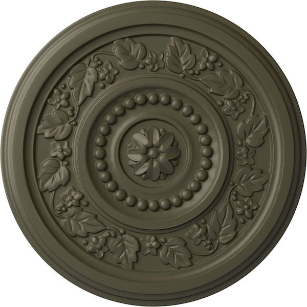 Ekena Millwork Marseille Ceiling Medallion (Fits Canopies up to 4 1/4"), Hnd-Painted Witch Hazel, 16 1/8"OD x 5/8"P CM16MAWHF - main